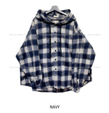 Naming Big Hood Checkered Shirt
