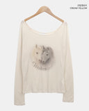 Hoa Vintage Hoals Print T-Shirt