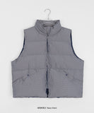 [BAONHUAS] Denine Check Padding Vest