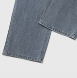 Organic wide denim pants