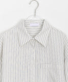 Rakyo Stripe Collar Over Shirt