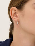 Champagne Moon Dew Drop Silver Darling Earrings