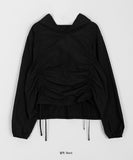 [BAONHAUS] Sindodd nylon hood string long sleeve tee