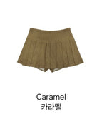 Corduroy Slit Skirt Pants