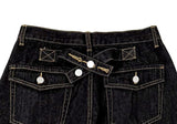 Ens Back Adjust Pocket Wide Raw Denim Pants
