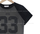 Memory Raglan Semi Crop Tee