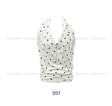 As Drape Shirring Halter Sleeveless