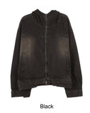 Decan Over Washing Denim Hooded Jacket