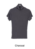 Hiren ribbed turtleneck short-sleeved T-shirt