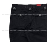 y2k Ribbon Belted Bootcut Cargo Pants