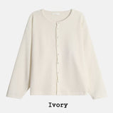 Leaf Crop Knit Cardigan