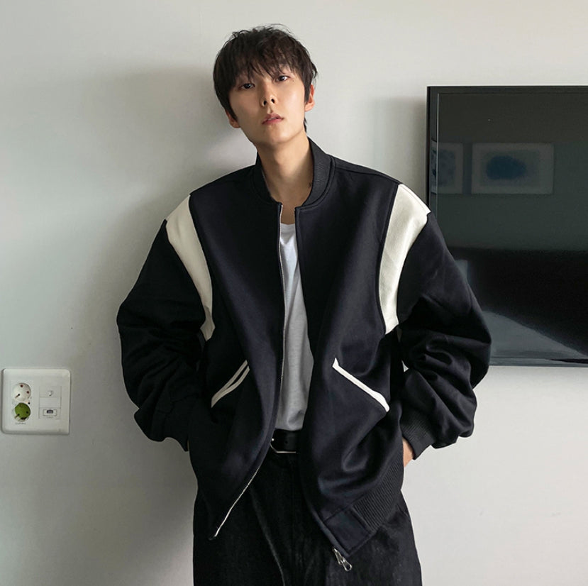 【COSYHARU】Raw Varsity Jacket + collar ver COSYHARU (コシハル) - ローバーシティジャケット / Raw Varsity