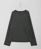 [unisex] Rudim Stitch Ribbed Long Sleeve Tee