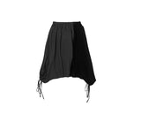 Tujeu Check Wrap String Layered Skirt