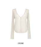Of Summer Linen V-neck Cardigan
