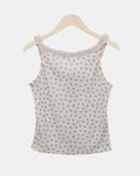 Hiyun Flower Frill Sleeveless