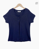 Daren Punched Short Sleeve Cardigan