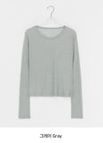 Pohini Layered Basic Tencel Long Sleeve Tee