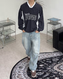 Deueddy Washing Long Wide Denim Pants