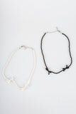 Ribbon pearl necklace