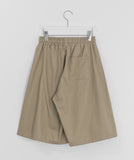 [Unisex] Foam Embroidered Cotton Bermuda Pants