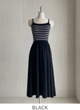 Deflin Stripe Sleeveless One Piece