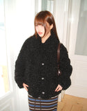 Piru Half Poodle Fluffy Fur Coat Jacket