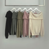 Christmas Off-shoulder Knit