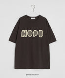 [unisex] Melgo Lettering Over Short Sleeve Tee