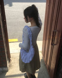 Yoring summer see-through rib cardigan