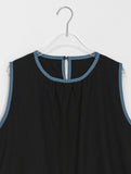 [BAONHAUS] Hilo Dot Color Matching Sleeveless One Piece