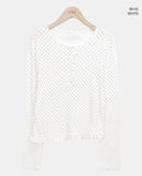 Toel Dot Frill Long Sleeve T-Shirt
