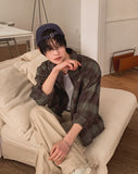 Broy Damage Check Crop Shirt