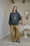 Bunny For Heart Raglan Pigment Sweatshirt