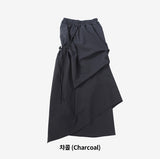 Seleun String Shirring Long Skirt