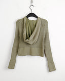 Kiel Vintage Zipper Pocket Ribbed Zip Up