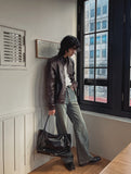 Ito Two Way Crack Leather Jacket