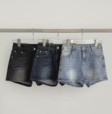 Hip Pads Detachable Span Denim Shorts