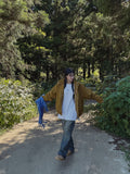 (UNISEX) Coloring Carpenter Wide Denim Pants