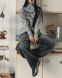 Tinted Washed String Balloon Denim Pants