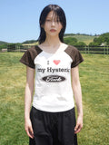 HYSTERIC RAGLAN HALF T