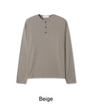 Lark Fingerhole Henley Neck Long Sleeve T-Shirt