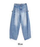Neo Button Balloon Denim Pants