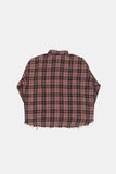 Tyreese rough cut out check shirt