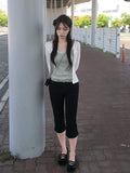 Latic Capri Slit Span Pants