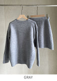 Nele Round Knit Mini Skirt Two Piece