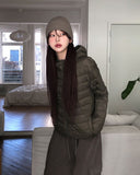 [100% duck down] Lit Packable Hood Lightweight Padding