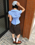 ♥ BUTTON STRAP CHECK SH