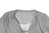 Delrin Ribbon Lace Layered Cardigan T-Shirt