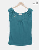 Helti Eyelet Puff Sleeveless